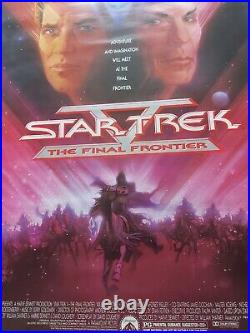 Star Trek Final Frontier Bob Peak Original Vintage Quad Poster 40 x 27 1989