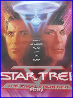 Star Trek Final Frontier Bob Peak Original Vintage Quad Poster 40 x 27 1989