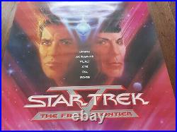 Star Trek Final Frontier Bob Peak Original Vintage Quad Poster 40 x 27 1989