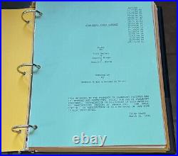 Star Trek First Contact ALL revisions script, call sheets, art, prop, reports