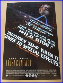 Star Trek First Contact Original 1996 One Sheet Movie Poster. Mint 101cm x 69cm