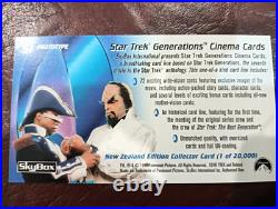 Star Trek Generations rare New Zealand S1 promo prototype card variant