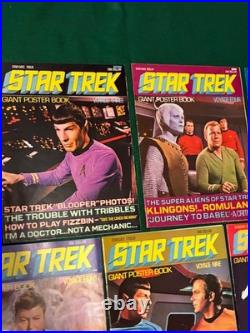 Star Trek Giant Poster Book lot of 17 Volumes 1-17 1976