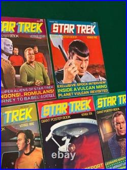 Star Trek Giant Poster Book lot of 17 Volumes 1-17 1976