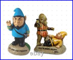 Star Trek Gnomes Spock & Captain Kirk fighting Gorn both new in box