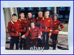 Star Trek Heros of the Final Frontier Autographed Cast Photo Paramount Studios