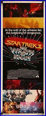 Star Trek II The Wrath of Khan (1982) Original Insert Movie Poster Rolled 14x36