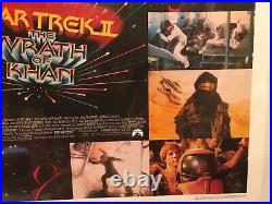 Star Trek II The Wrath of Khan (1982) original movie Jumbo Lobby Card RARE FIND