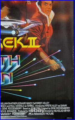 Star Trek II Wrath Of Khan 1982 Original 27x40 Uk Movie Poster William Shatner