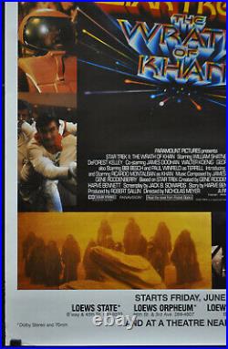 Star Trek II Wrath Of Khan 1982 Original 30x46 Rolled 1/2-subway Movie Poster