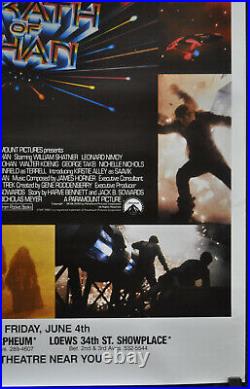 Star Trek II Wrath Of Khan 1982 Original 30x46 Rolled 1/2-subway Movie Poster