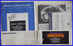 Star Trek II Wrath of Khan, ORIGINAL Press Kit, 15 Photos, Orig Paramount Folder