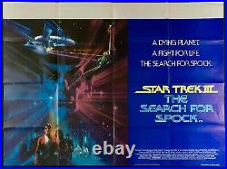 Star Trek III The Search for Spock Original Quad Movie Cinema Poster Bob Peak