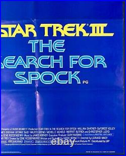 Star Trek III The Search for Spock Original Quad Movie Cinema Poster Bob Peak