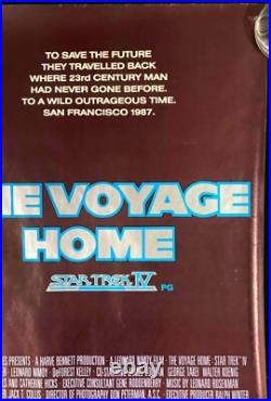 Star Trek IV The Voyage Home Original Quad Movie Poster Shatner Nimoy Bob Peake