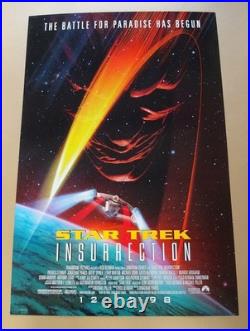 Star Trek Insurrection Original 1998 Double Sided Movie Poster Mint 101cm x 69cm