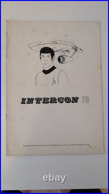 Star Trek Intercon'78 Programme Slough 1978 Vintage Convention Rare
