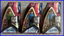 Star Trek Kirk Spock & McCoy Art Asylum x3 Figures Wave 1 One 2003