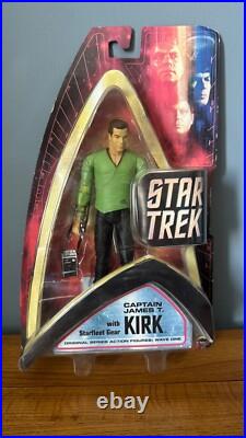 Star Trek Kirk Spock & McCoy Art Asylum x3 Figures Wave 1 One 2003