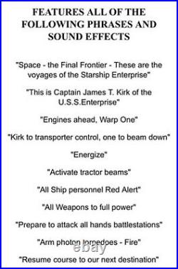 Star Trek Legends Electronic Ship 16 USS Enterprise NCC-1701 HD Diamond Select