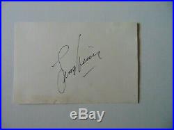 Star Trek Leonard Nimoy Hand Signed 4X6 Card Autograph World COA