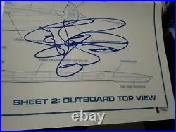 Star Trek Levar Burton Lt Geordi La Forge Signed Autograph Enterprise Blueprints