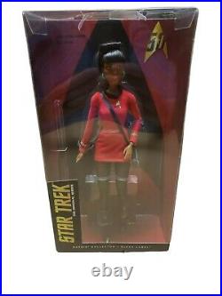 Star Trek Lieutenant Uhura Barbie Doll 2016 Black Label Mattel Dgw70 Nrfb