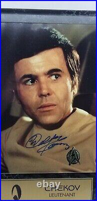 Star Trek Limited Edition Plaque Pavel Chekov Signed Walter Koenig Coa Sci Fi