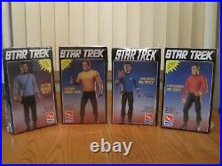 Star Trek Lot of 4 AMT Ertl Vinyl Model Kits Kirk Mr Spock Mr Scott McCoy NIB