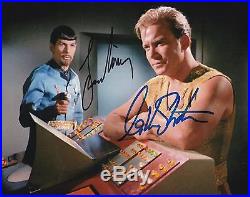Star Trek Mirror Mirror Signed Photo William Shatner Leonard Nimoy Autograph