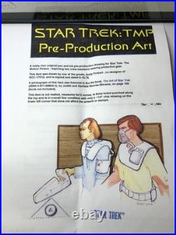 Star Trek Motion Picture Pre-Production Sketch Concept Art Andrew Probert 1978