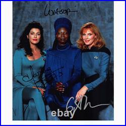 Star Trek Next Generation Cast by 3 (85765) Autographed In Person 8x10 with COA