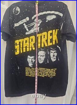 Star Trek OG Series Vintage 1990s T-Shirt ACME The Final Frontier Mens L RARE