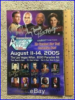 Star Trek Official Con Las Vegas 2005 10x15 Event Photo Signed by 14! Shatner +