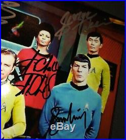 Star Trek Original 7 Cast Signed Photo COA William Shatner Leonard Nimoy