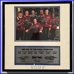 Star Trek Original Cast Signed Autograph Photo Framed Plaque TOS
