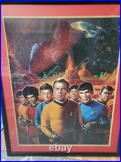 Star Trek Original Cast Signed Autographed Poster Numbered /500 RARE