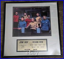 Star Trek Original Cast Signed Photo and Limited Edition Plaque
