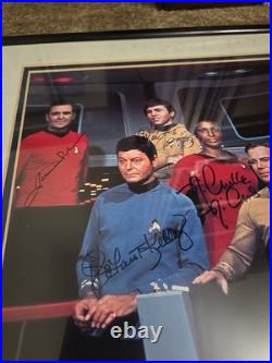Star Trek Original Cast Signed Photo and Limited Edition Plaque