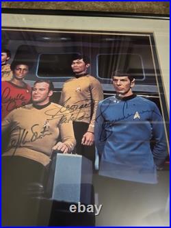 Star Trek Original Cast Signed Photo and Limited Edition Plaque