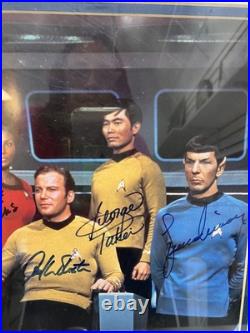 Star Trek Original Crew Tv Series Autographed Color Photograph Coa Star Trek Original Crew Tv Series Autographed Color Photograph Coa