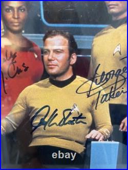 Star Trek Original Crew Tv Series Autographed Color Photograph Coa Star Trek Original Crew Tv Series Autographed Color Photograph Coa
