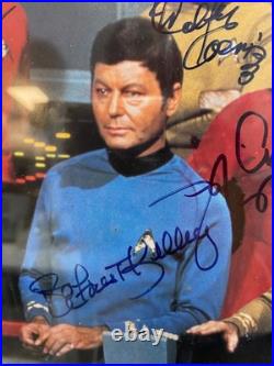 Star Trek Original Crew Tv Series Autographed Color Photograph Coa Star Trek Original Crew Tv Series Autographed Color Photograph Coa
