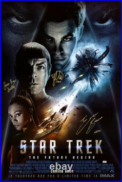 Star Trek Original Movie Poster Cast Autographed