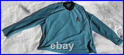 Star Trek Original Science medical Star fleet Blue Crew Tunic Costume Spock S
