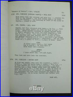 Star Trek Original Script BALANCE OF TERROR REVISED July 1966 Rare Desilu Prod