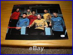 Star Trek Original Series 11 x 14 Cast Photo Signed by 6 WithJSA Letter