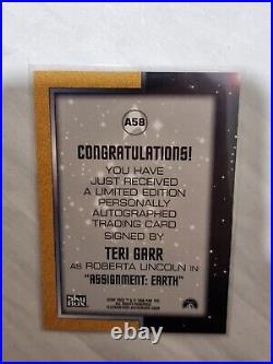 Star Trek Original Series 2 Autograph Trading Card A58 Teri Garr Roberta Skybox