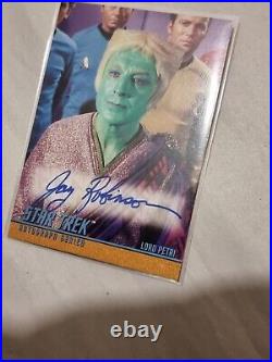 Star Trek Original Series 3 Autograph Trading Card A68 Jay Robinson Skybox