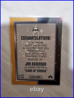 Star Trek Original Series 3 Autograph Trading Card A68 Jay Robinson Skybox